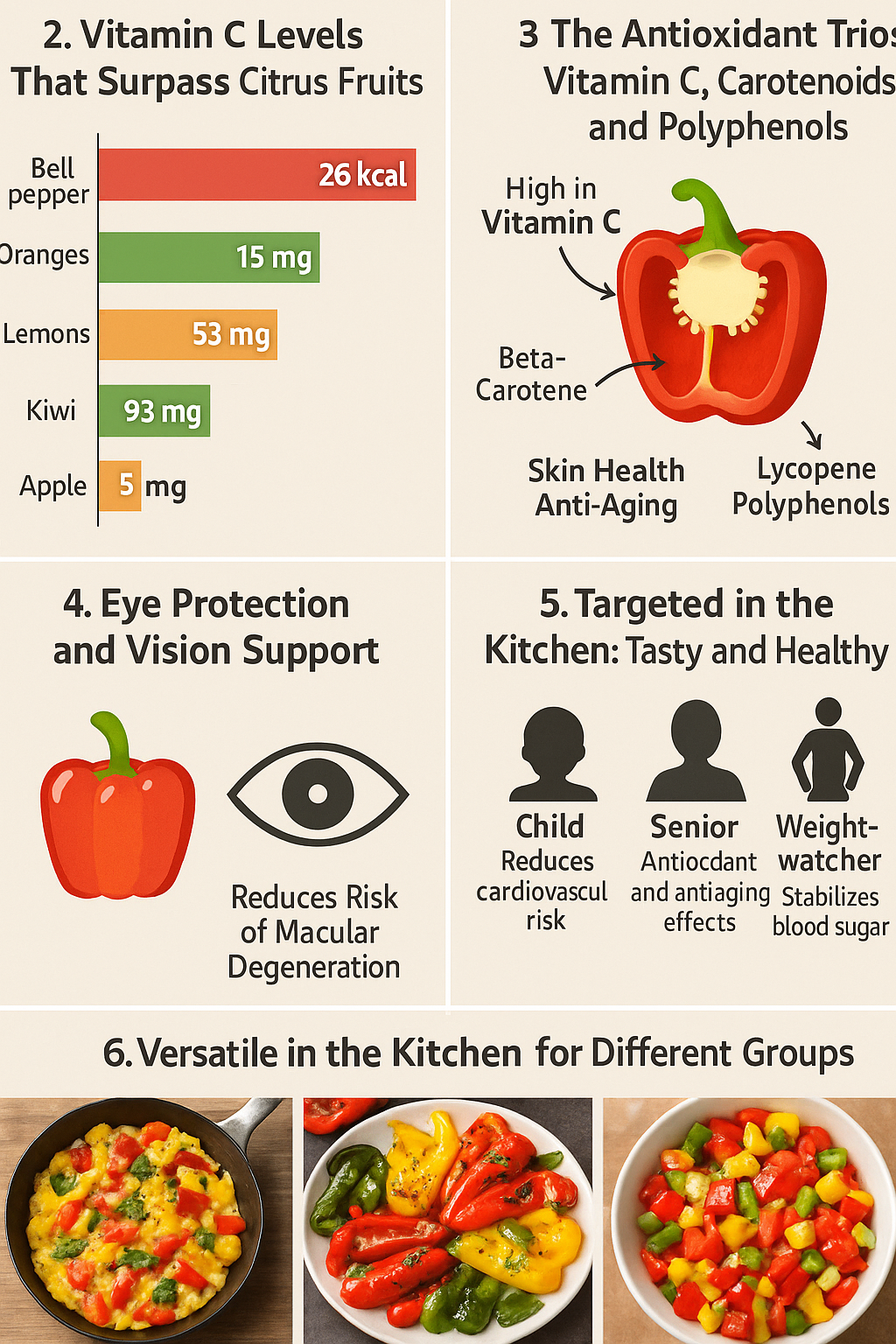 Bell Peppers: The Underrated “Low-Calorie Vitamin C Powerhouse”